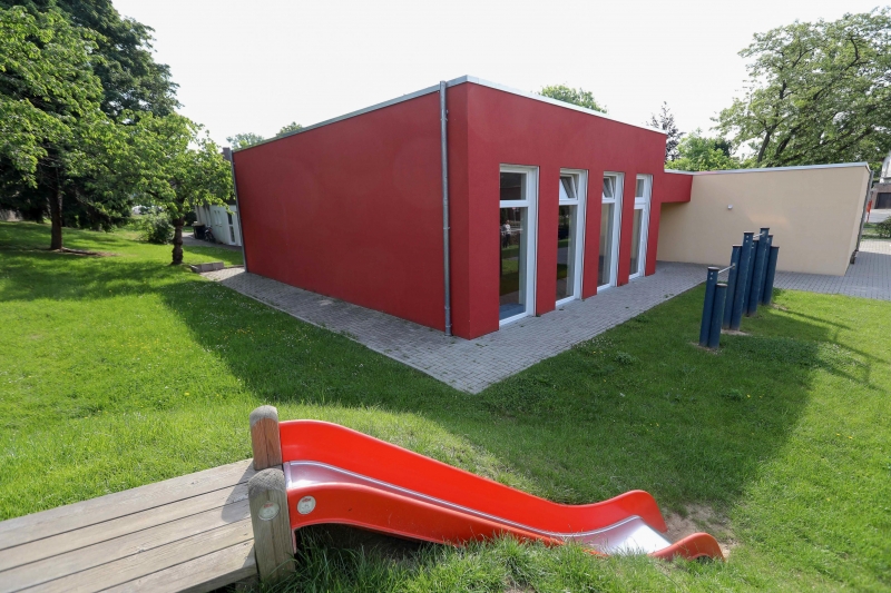 Rückansicht des Gebäudes