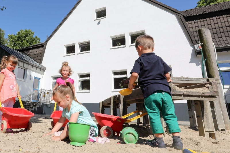 Außengelände Sandspiel
