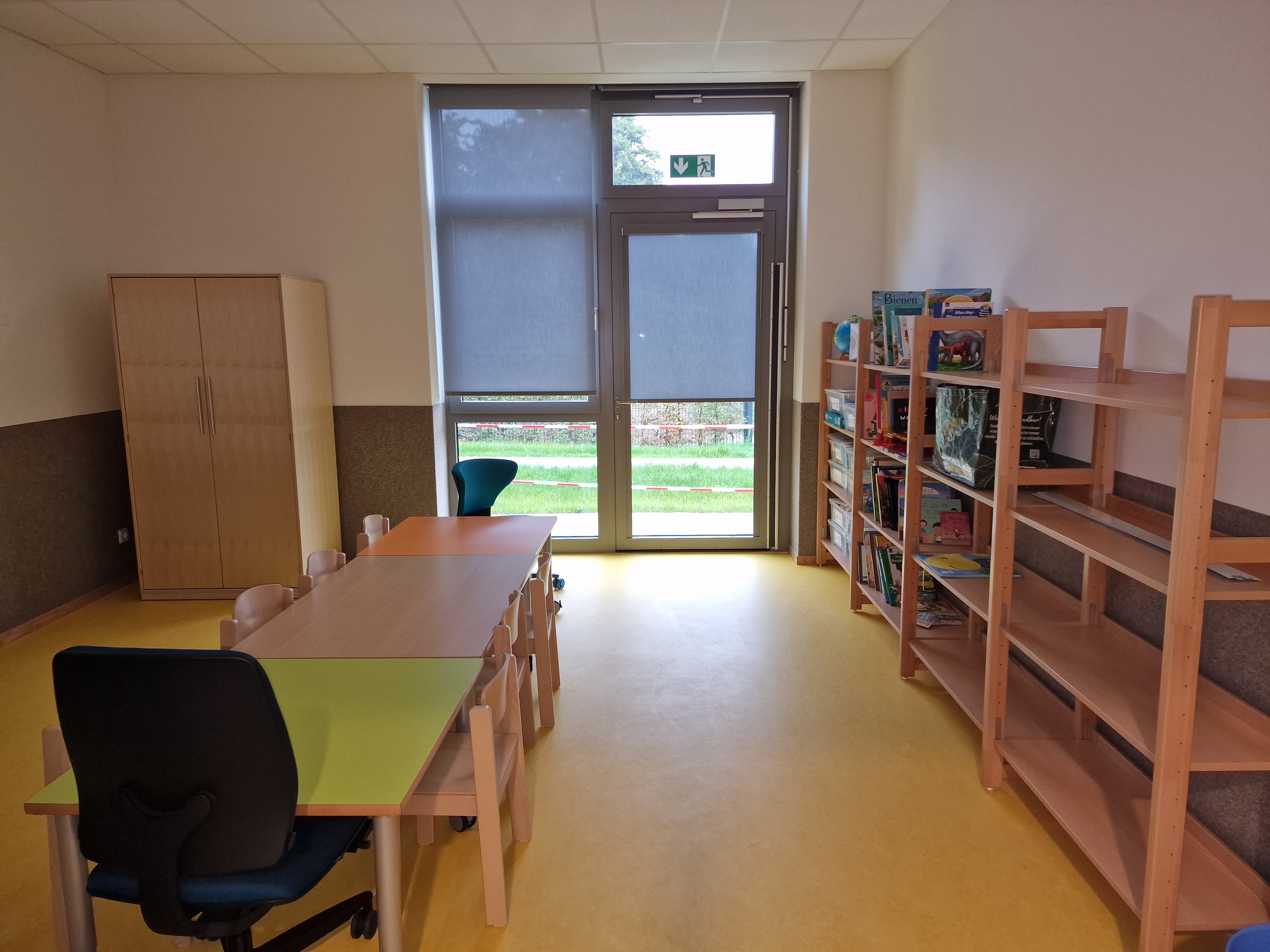 Unser Differenzierungsraum ermöglicht die Kleingruppenarbeit und kann als Therapieraum genutzt werden.