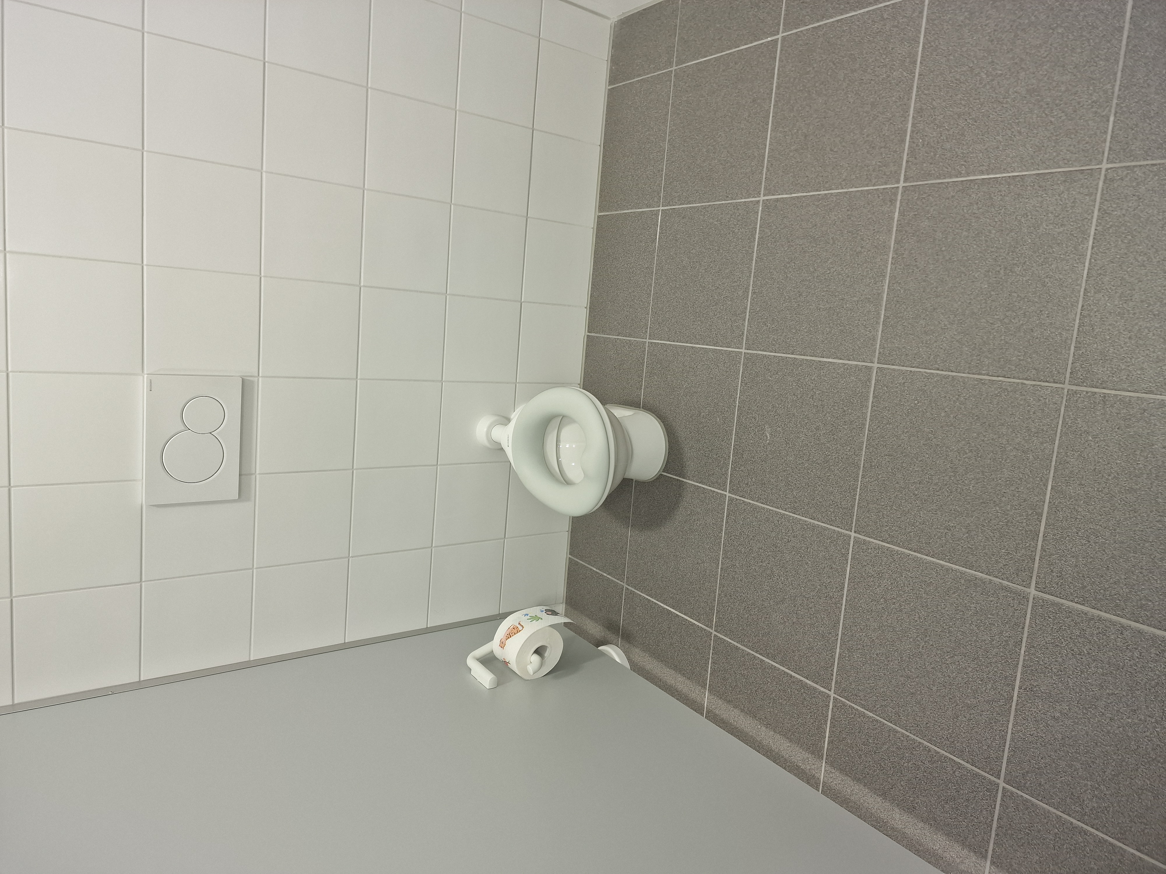 ...und die Lerntoilette, die den Kindern den Übergang, von der Pampers auf die Toilette, errleichtert.